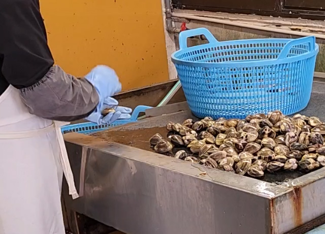 はまぐり作業工程